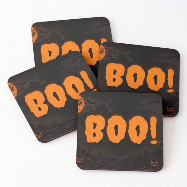 Item preview, BOO! Haunted Halloween Night Spooky Vintage designed and sold by Fei Long Design Hub.