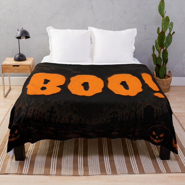Item preview, BOO! Haunted Halloween Night Spooky Vintage designed and sold by Fei Long Design Hub.