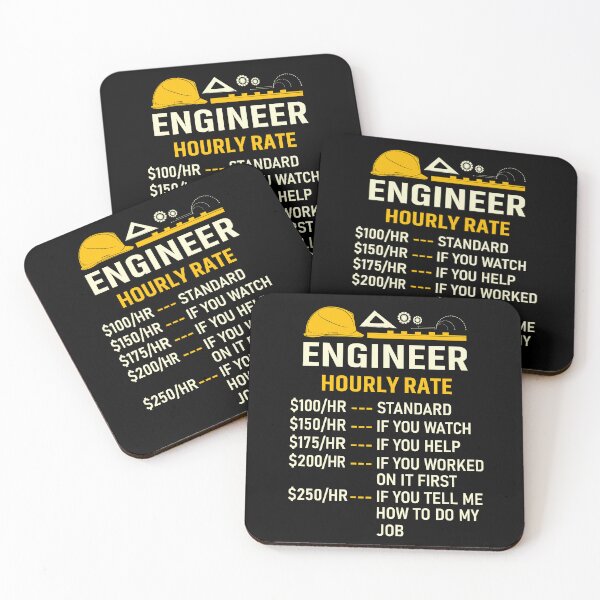 Item preview, Engineer Hourly Rate designed and sold by mybegoniatee.