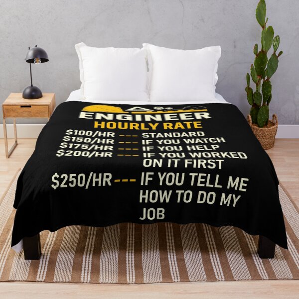 Item preview, Engineer Hourly Rate designed and sold by mybegoniatee.