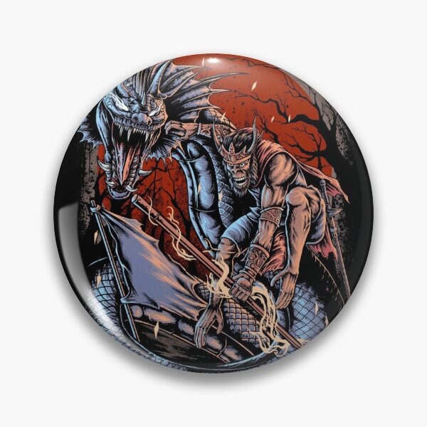 Item preview, Monkey King Dragon Rider Under Blood Moon – Dark Fantasy Warrior Art designed and sold by Bluebubbies.