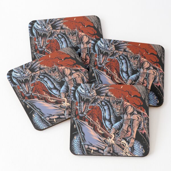 Item preview, Monkey King Dragon Rider Under Blood Moon – Dark Fantasy Warrior Art designed and sold by Bluebubbies.