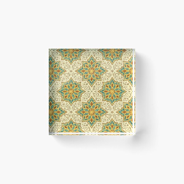 Item preview, Moroccan Star Garden Pattern designed and sold by Myra365Art.