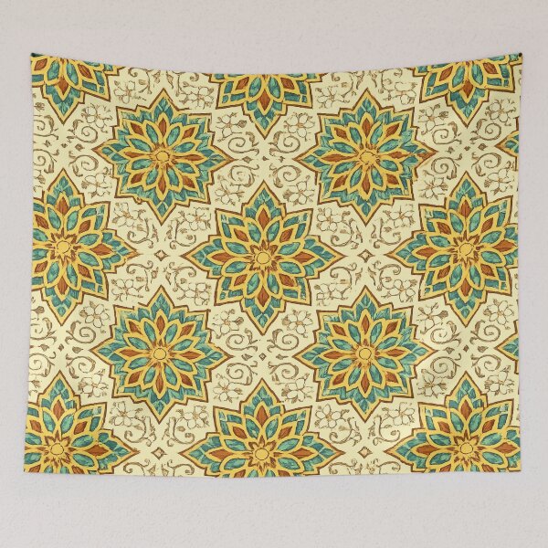 Item preview, Moroccan Star Garden Pattern designed and sold by Myra365Art.