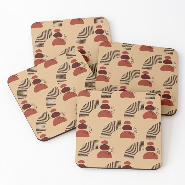 Item preview, Boho Abstract Terracotta Pattern | Zen Stone Arch Seamless designed and sold by Dino-Lune.