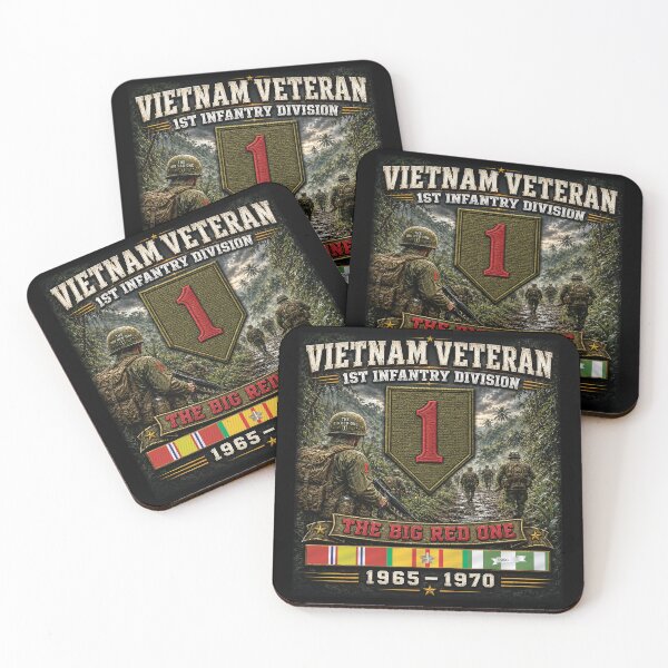 Item preview, 1st Infantry Division - Vietnam Veteran designed and sold by Military Insignia Products.