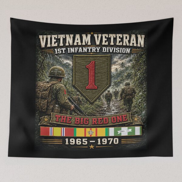 Item preview, 1st Infantry Division - Vietnam Veteran designed and sold by Military Insignia Products.