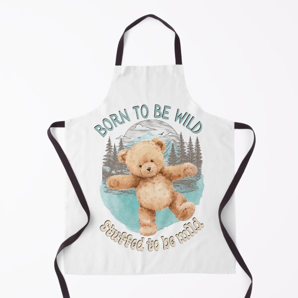 Item preview, Born to be Wild Stuffed to be Mild Cute Funny Teddy Bear designed and sold by SunandShade.