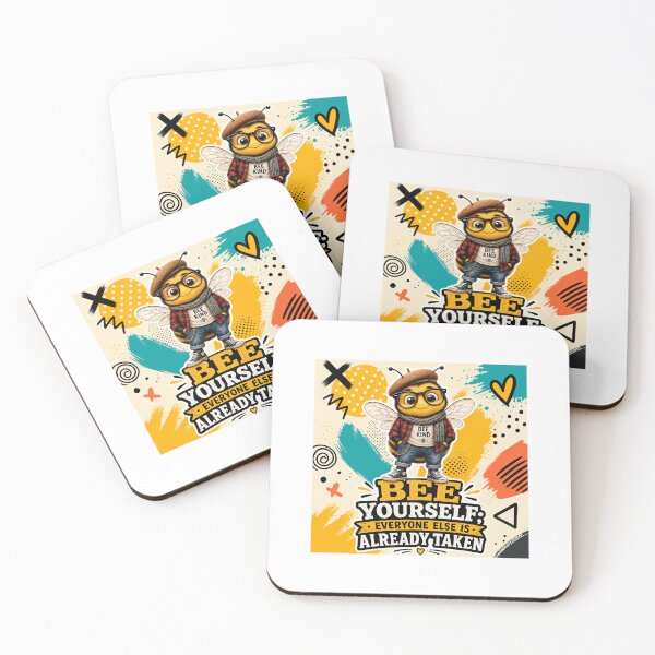 Item preview, Oscar Wilde Inspired Hipster Bumble Bee | Bee Yourself Everyone Else Is Already Taken | Cute Bee designed and sold by Donsean22.