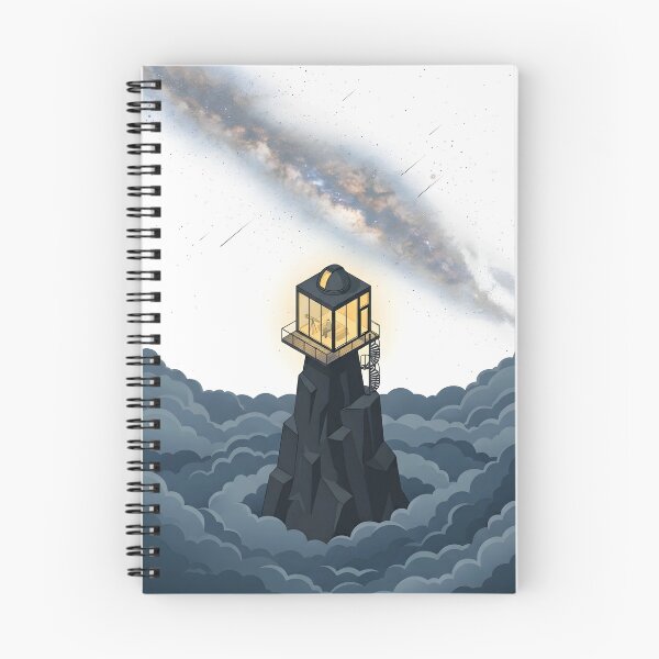 Item preview, Cloud Observatory | Minimalist Isometric Solitude & Galaxy Art designed and sold by OVERRIDESTUDIOS.