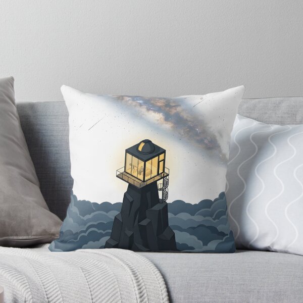 Item preview, Cloud Observatory | Minimalist Isometric Solitude & Galaxy Art designed and sold by OVERRIDESTUDIOS.