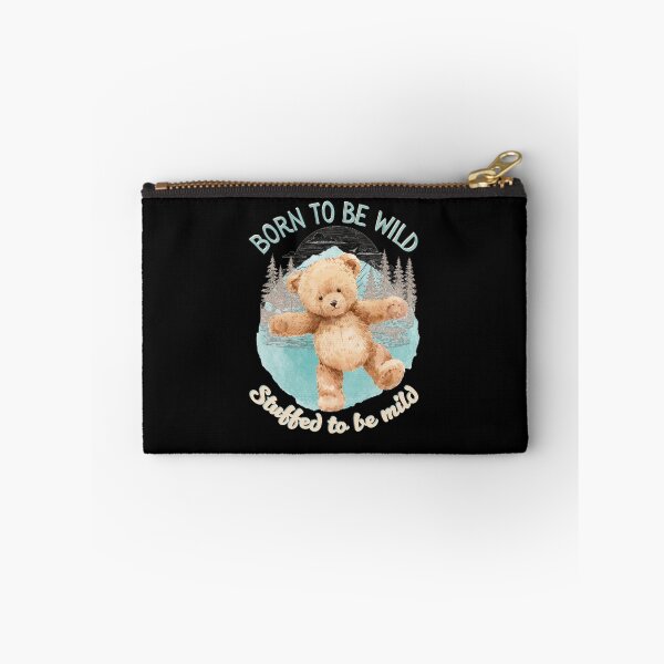 Item preview, Born to be Wild Stuffed to be Mild Cute Funny Teddy Bear | Dark Edition designed and sold by SunandShade.