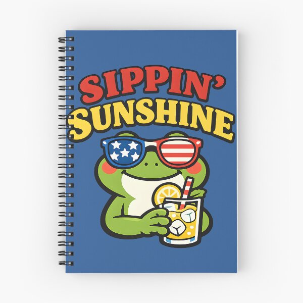 Item preview, Sippin' Sunshine Frog Shirt – Cute Patriotic Summer Frog with Lemonade Retro Vintage Graphic designed and sold by  MAD's Recreation Studio.