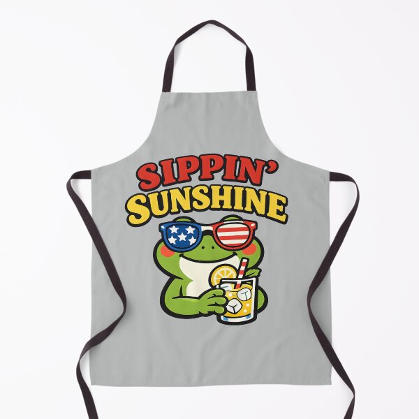 Item preview, Sippin' Sunshine Frog Shirt – Cute Patriotic Summer Frog with Lemonade Retro Vintage Graphic designed and sold by  Artistry in Motion by MADsrecreation.