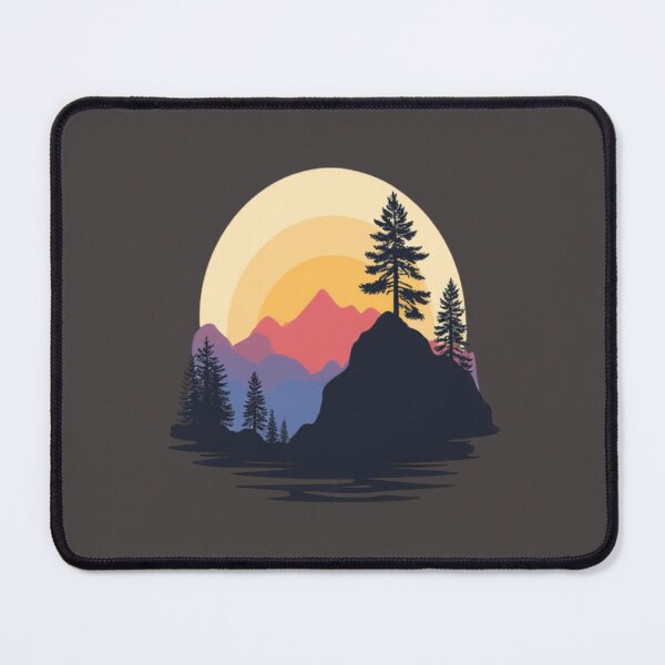 Item preview, Lone Tree Mountain Shirt Nature Adventure Graphic Tee For Men & Women designed and sold by TrebdoraCrafts.