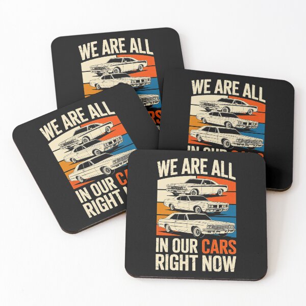 Item preview, We Are All in Our Cars Right Now – Vintage Muscle Car Retro Design designed and sold by Exodoi.