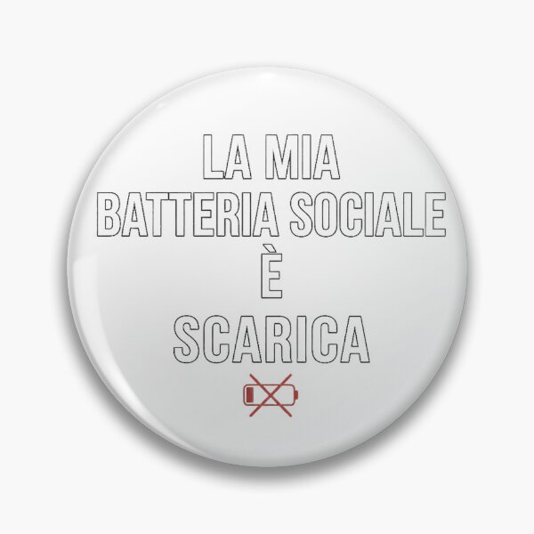 Item preview, La mia batteria sociale è scarica - Design per Introversi designed and sold by MyTeePlace.