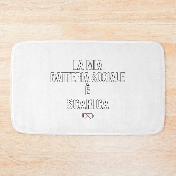 Item preview, La mia batteria sociale è scarica - Design per Introversi designed and sold by MyTeePlace.
