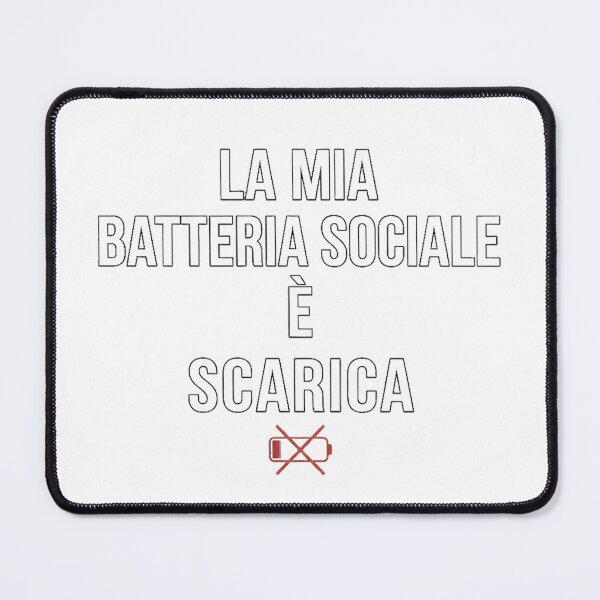 Item preview, La mia batteria sociale è scarica - Design per Introversi designed and sold by MyTeePlace.