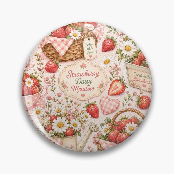 Item preview, Cute Strawberry Pattern | Summer Fruit Seamless Print designed and sold by Aramdesing.