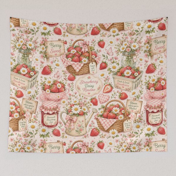 Item preview, Cute Strawberry Pattern | Summer Fruit Seamless Print designed and sold by Aramdesing.