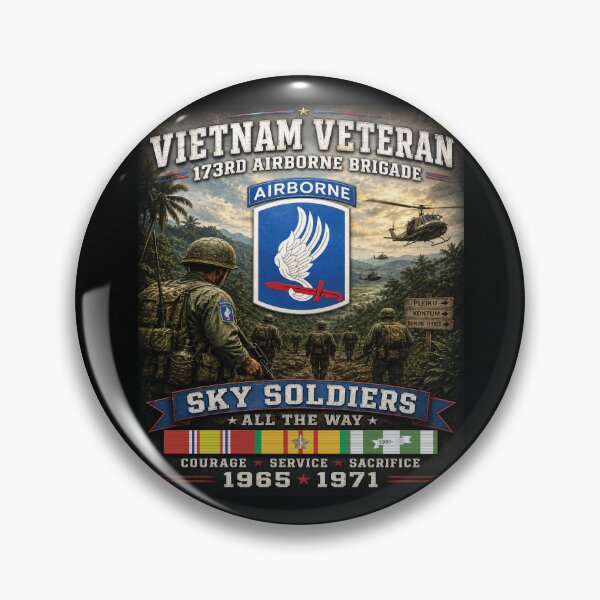Item preview, 173rd Airborne Brigade - Sky Soldiers - Vietnam Veteran designed and sold by Military Insignia Products.