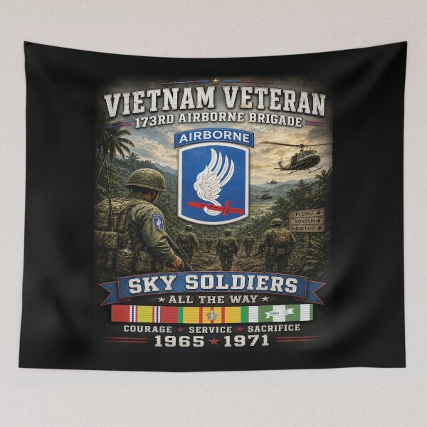 Item preview, 173rd Airborne Brigade - Sky Soldiers - Vietnam Veteran designed and sold by Military Insignia Products.
