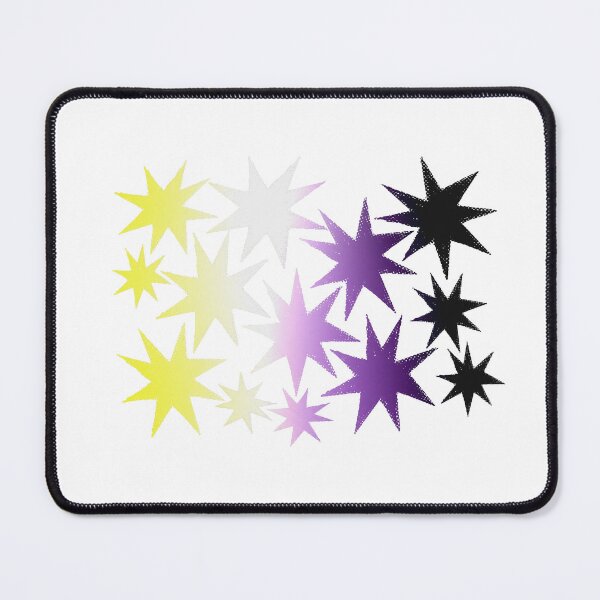 Item preview, Nonbinary Pride Stars - Gradient Star Cluster Sticker | LGBTQ Pride Art designed and sold by ghostieking.