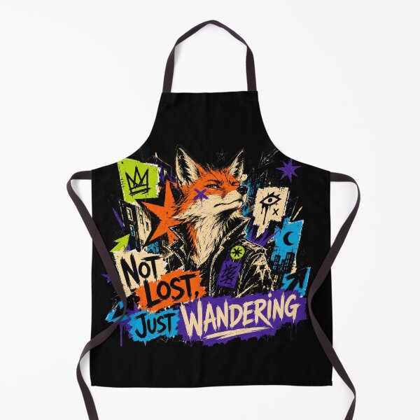 Item preview, Not Lost Just Wandering Fox Graphic T-Shirt designed and sold by moxivra.