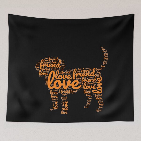 Item preview, Dog Love Word Art Best Friend Typography Design designed and sold by super-think.