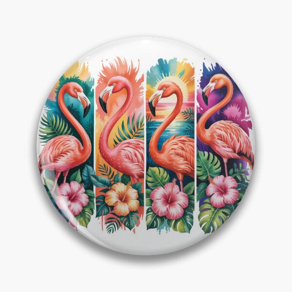 Item preview, Colorful Flamingos in Tropical Setting designed and sold by jkrphoto.