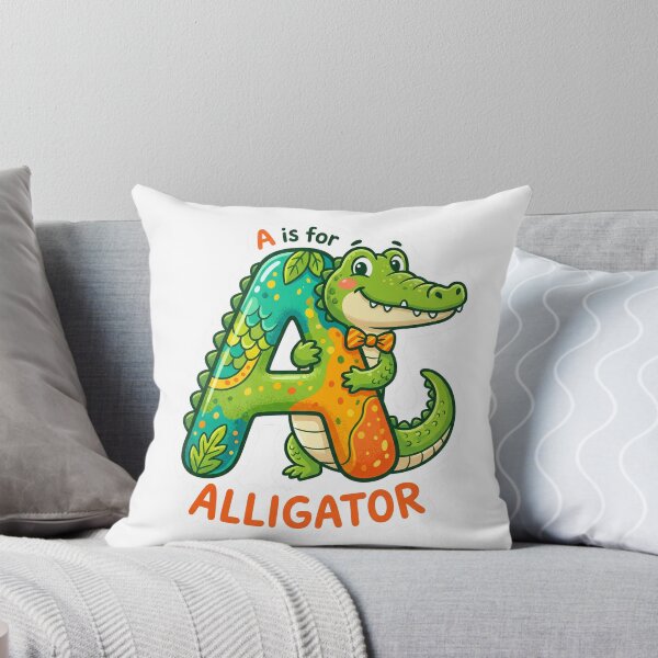Item preview, A is for Alligator Decorative Letter Art designed and sold by tommytvkids.