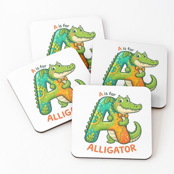 Item preview, A is for Alligator Decorative Letter Art designed and sold by tommytvkids.