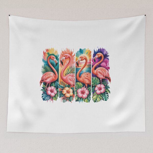 Item preview, Colorful Flamingos in Tropical Setting designed and sold by jkrphoto.