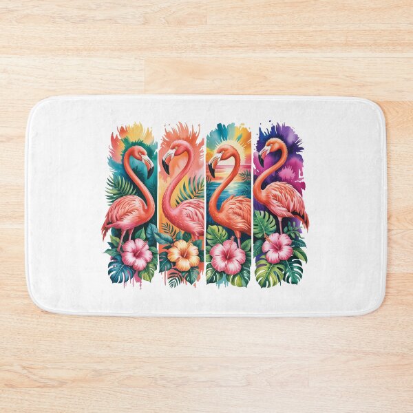 Item preview, Colorful Flamingos in Tropical Setting designed and sold by jkrphoto.