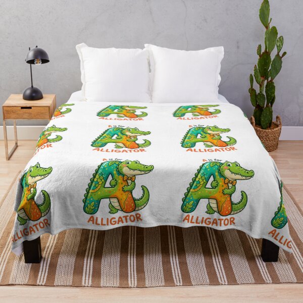 Item preview, A is for Alligator Decorative Letter Art designed and sold by tommytvkids.