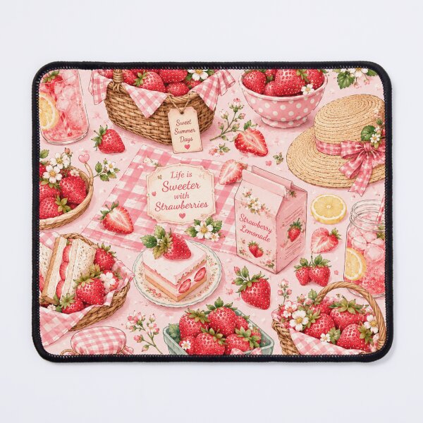 Item preview, Cute Strawberry Pattern | Summer Fruit Seamless Print designed and sold by Aramdesing.