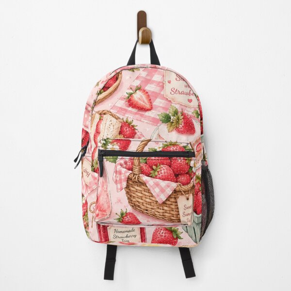 Item preview, Cute Strawberry Pattern | Summer Fruit Seamless Print designed and sold by Aramdesing.