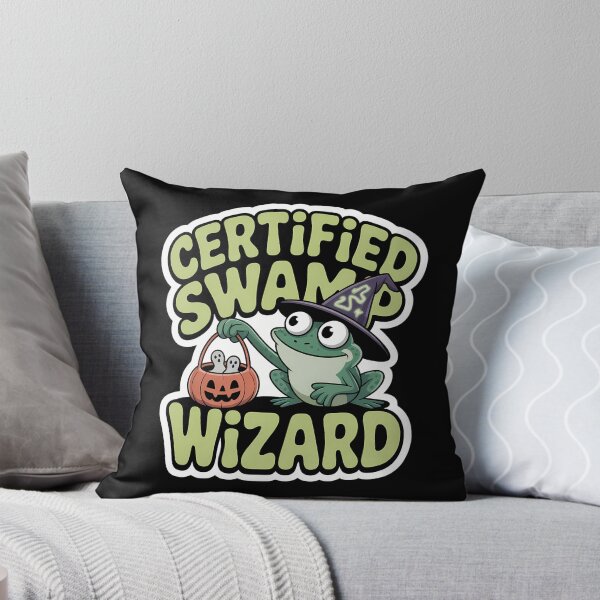 Item preview, Certified Swamp Wizard Frog Halloween Costume Funny Shirt designed and sold by Raw Tigers.