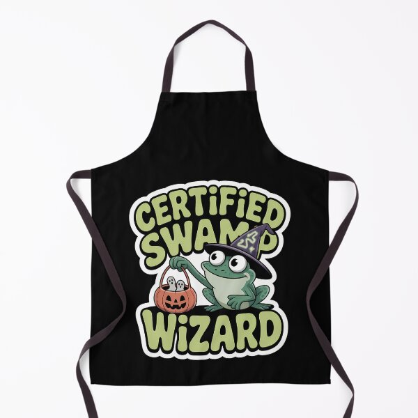 Item preview, Certified Swamp Wizard Frog Halloween Costume Funny Shirt designed and sold by Raw Tigers.