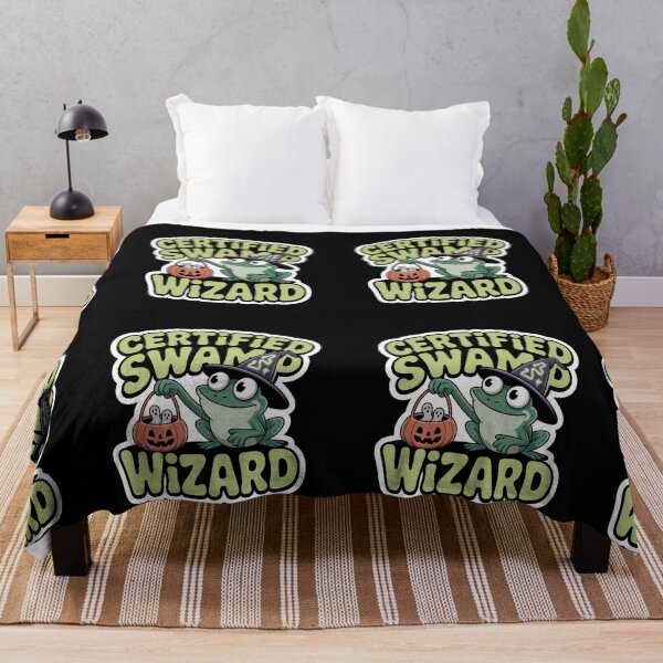 Item preview, Certified Swamp Wizard Frog Halloween Costume Funny Shirt designed and sold by Raw Tigers.
