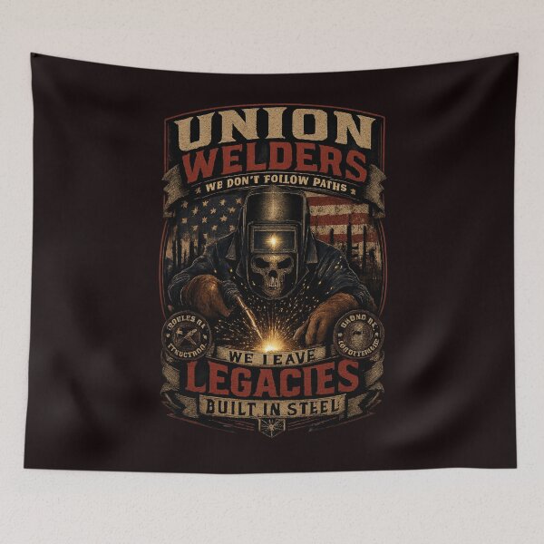 Item preview, Union Welders We Leave Legacies Built In Steel Shirt | Welding Brotherhood Graphic Tee designed and sold by LabCore.