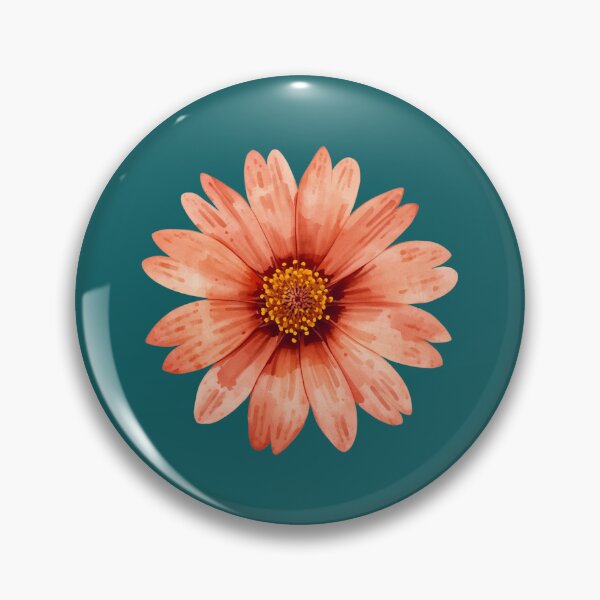 Item preview, Red cosmos flower watercolor painting designed and sold by uunaa.