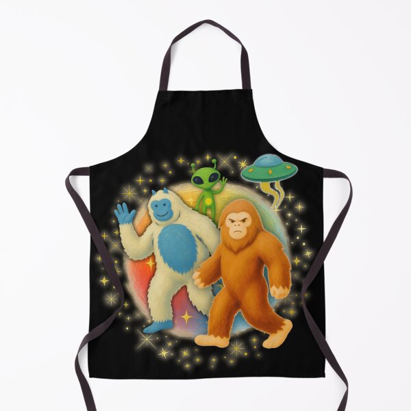 Item preview, Galactic Cryptid Squad Goals | Bigfoot, Yeti & Alien Friends Retro Sci-Fi Design designed and sold by SunandShade.