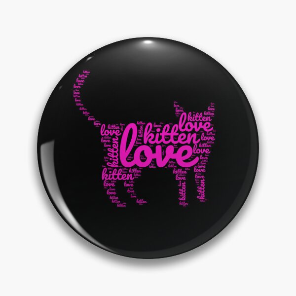 Item preview, Kitten Love Cute Cat Typography Design designed and sold by super-think.