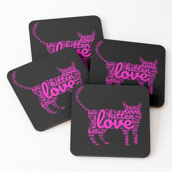 Item preview, Kitten Love Cute Cat Typography Design designed and sold by super-think.