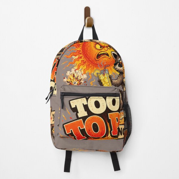 Item preview, Too Hot To Panic Funny Raccoon Heat Wave Summer Desert Watchtower Cartoon designed and sold by HOUSE OF TIST.