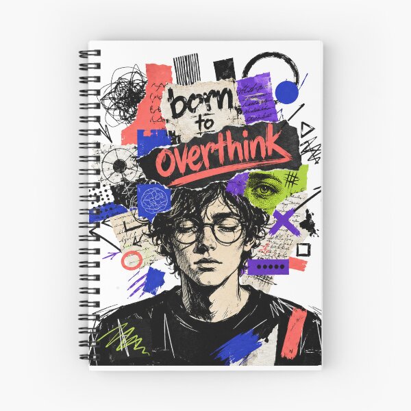 Item preview, Born To Overthink Urban Collage Graphic designed and sold by moxivra.
