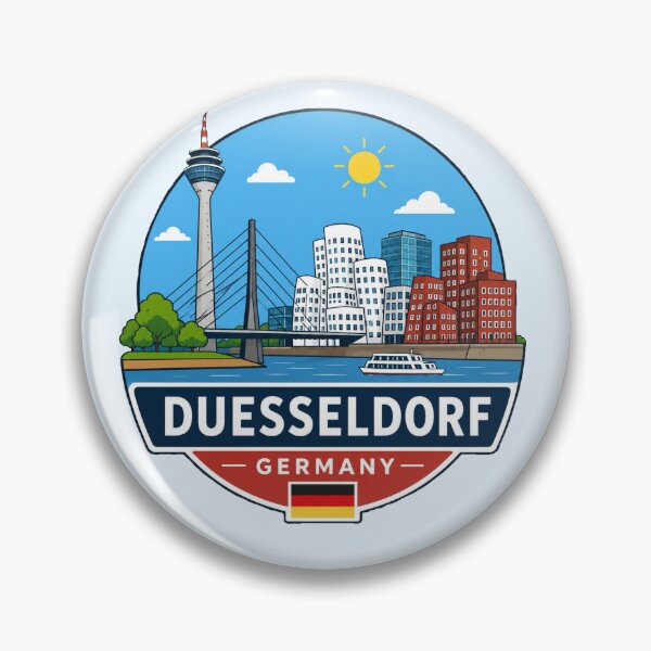 Item preview, Düsseldorf, Germany, Cityscape  designed and sold by Myra365Art.