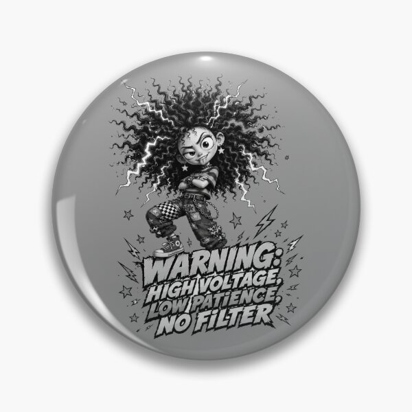 Item preview, HIGH VOLTAGE, LOW PATIENCE, NO FILTER!! designed and sold by SharingLove.